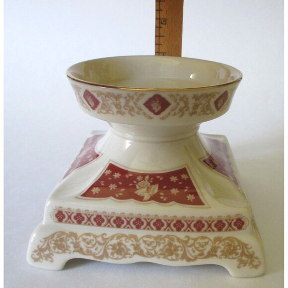 Vintage Lenox China Sultan's Court Pillar Candleholder Home Tableware Decor - Picture 5 of 8